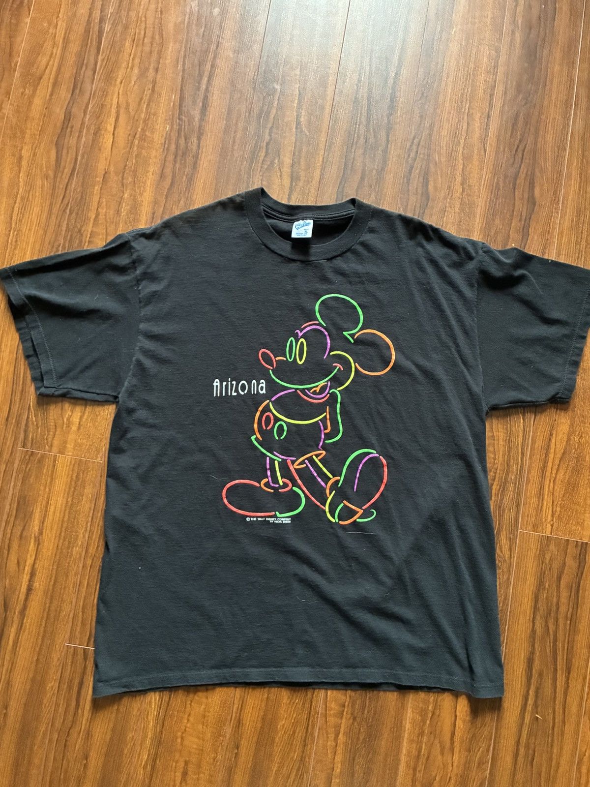 Other Vintage Mickey Mouse Arizona Neon Outline T-Shirt. Size XL Size US L / EU 52-54 / 3 - 1 Thumbnail