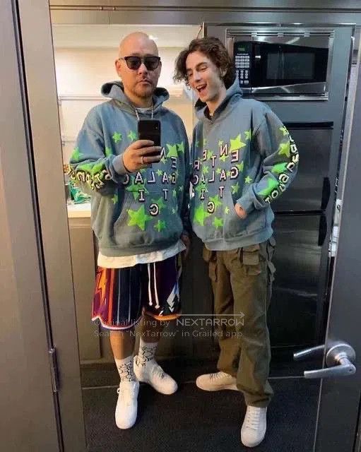Kanye West kid cudi glow-in-the-dark star hoodie. Size US M / EU 48-50 / 2 - 8 Thumbnail