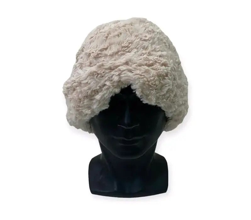 Japanese Brand Japanese Brand Catohup Fur Fleece Beanie Hat Size ONE SIZE - 1 Thumbnail