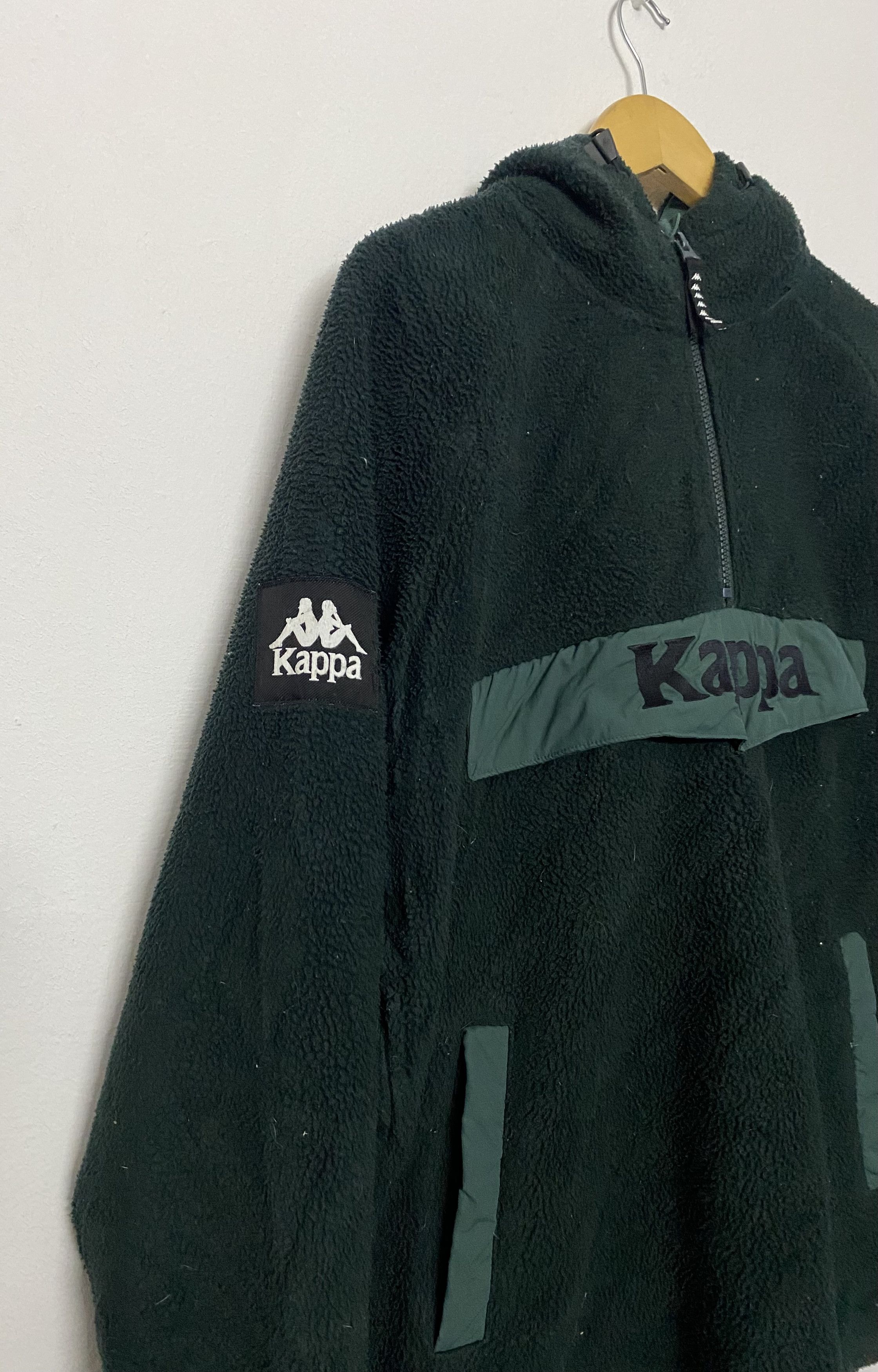 Kappa Vintage Kappa Deep Green Fleece Pullover Hoodie Medium Size US M / EU 48-50 / 2 - 6 Thumbnail