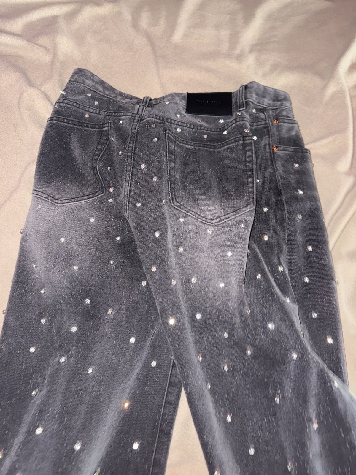 Purple Brand Black Purple Brand Rhinestone Jeans Size US 32 / EU 48 - 3 Thumbnail