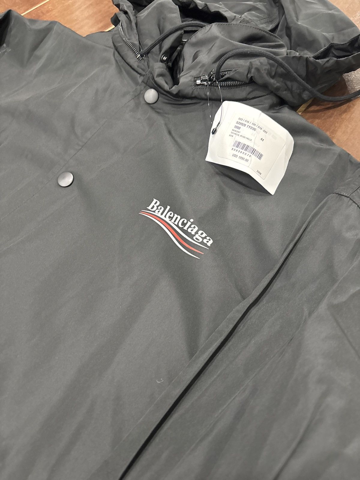 Balenciaga NEW Balenciaga Political Campaign Jacket Anorak SZ 44/XL Size US XL / EU 56 / 4 - 2 Thumbnail