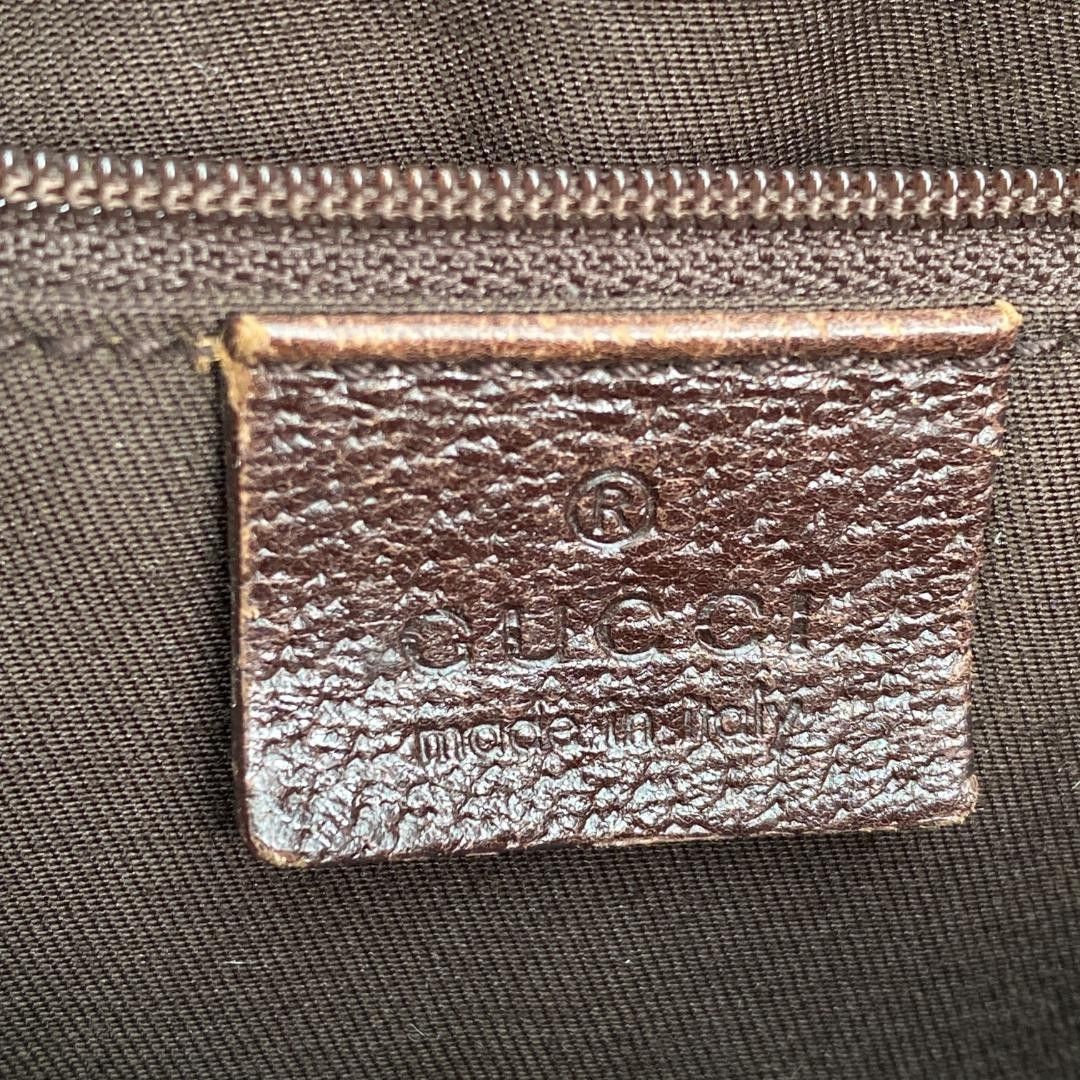 Gucci Gucci - Hobo Handbag Shoulder Bag Monogram Brown Leather GG Size ONE SIZE - 11 Thumbnail