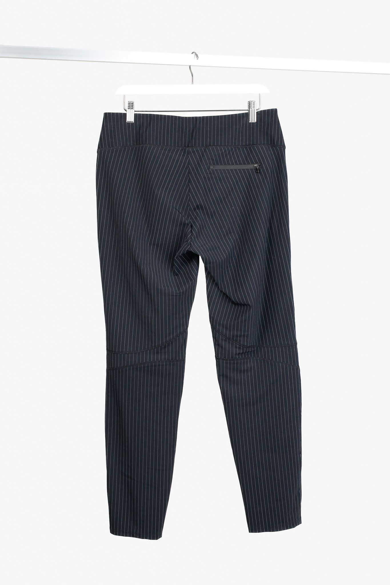 Other Cambio Jaden Navy Pinstripe Drawstring Pants Size 31" - 2 Thumbnail