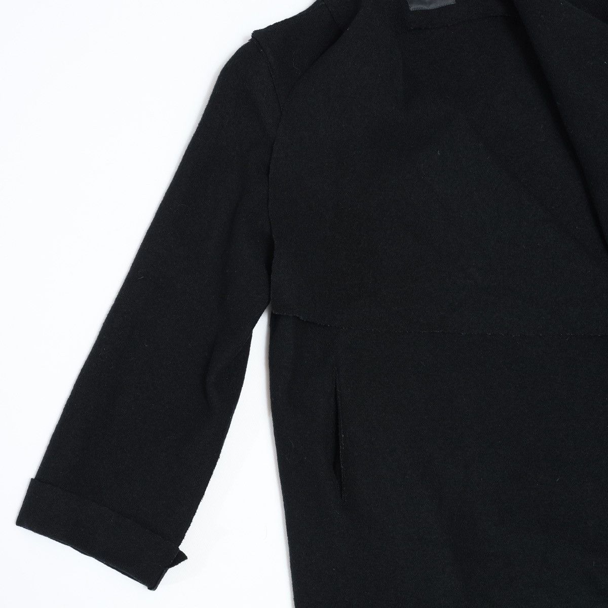 OSKA Oska Oversized Boiled Wool Coat Cape Black Size XL / US 12-14 / IT 48-50 - 9 Thumbnail