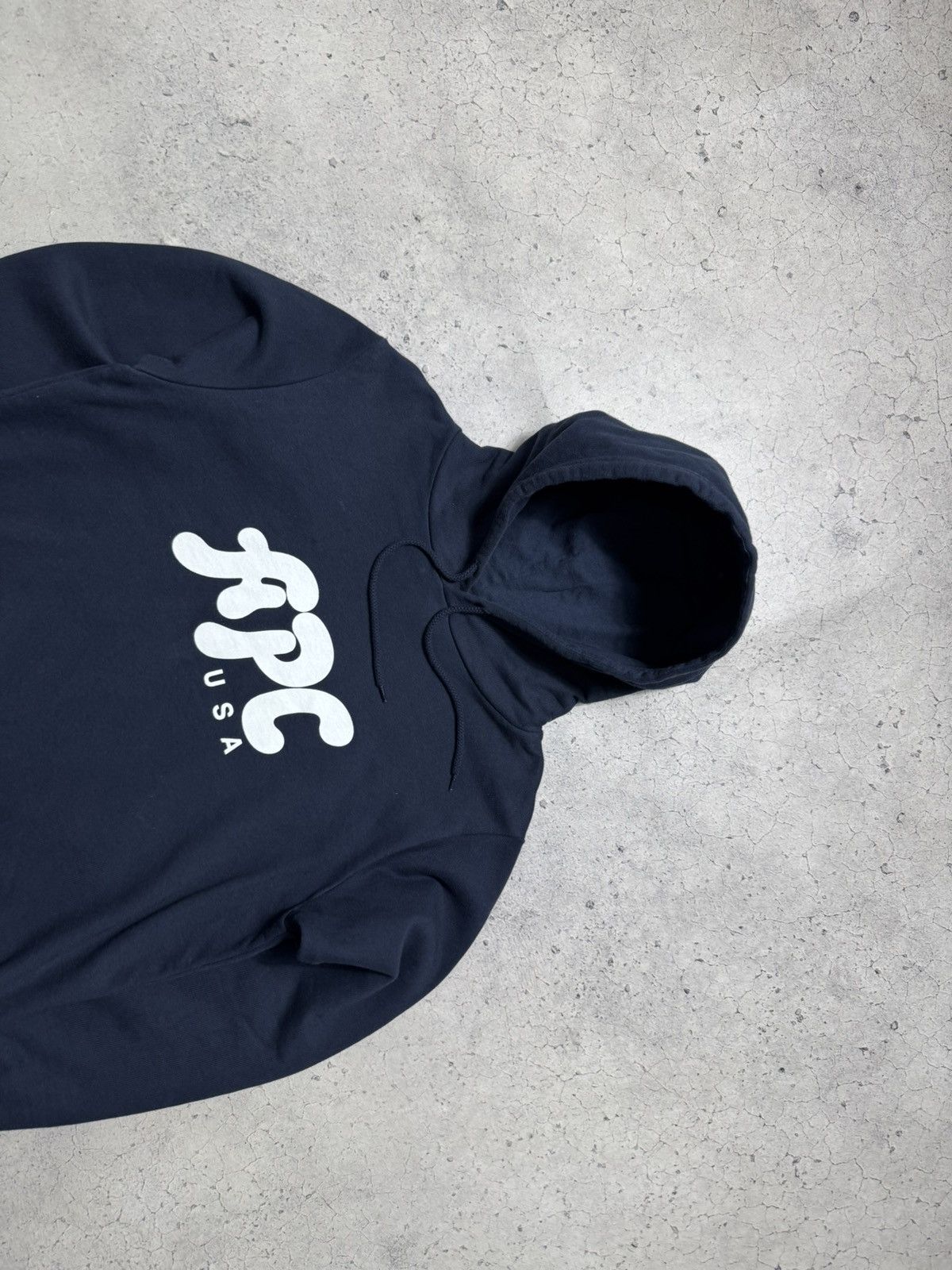 A.P.C. A.P.C USA Hoodie Navy Big Logo Size S Size US S / EU 44-46 / 1 - 4 Thumbnail