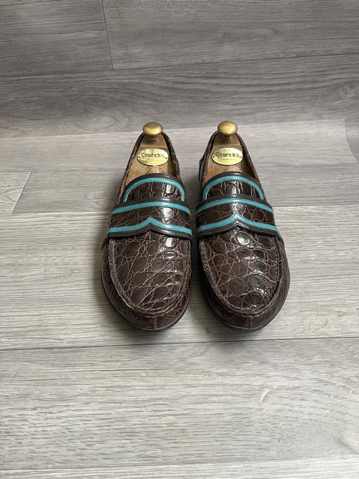 Prada Prada crocodile penny loafers sz 41 Size US 8 / EU 41 - 2 Thumbnail