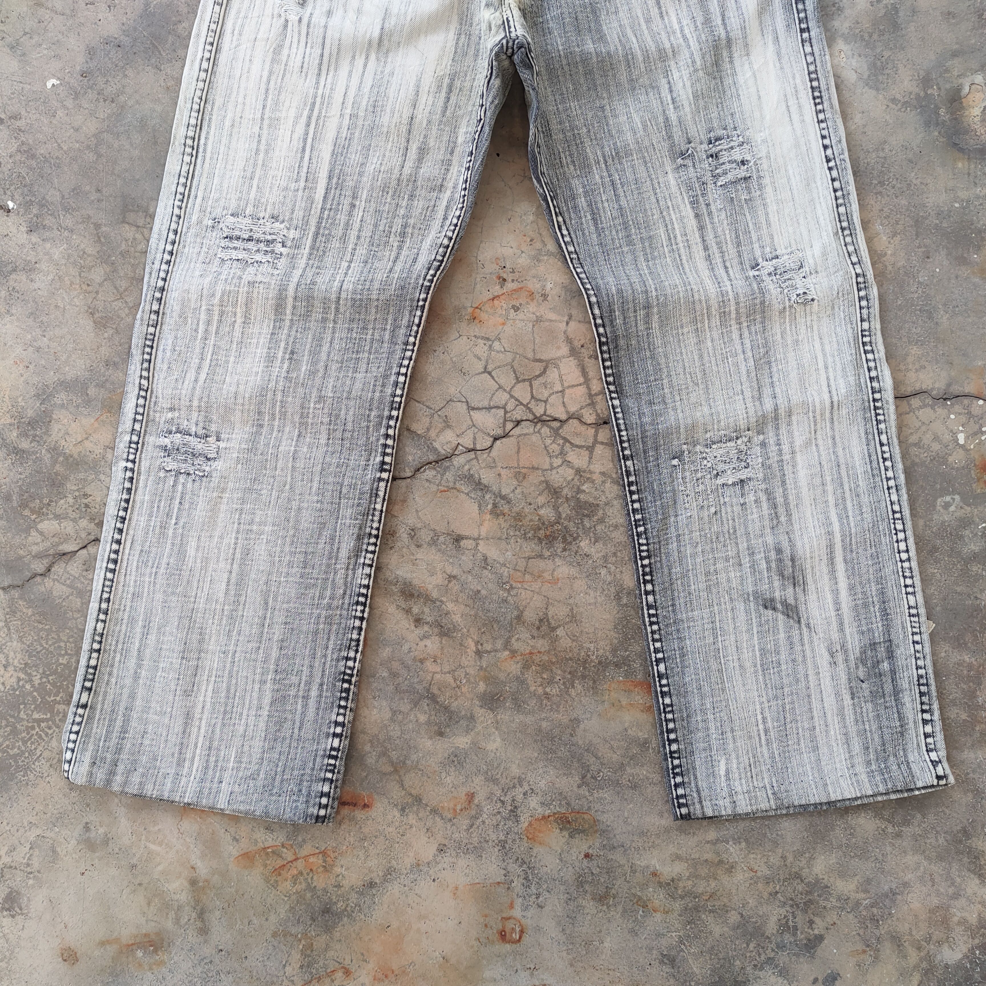 Japanese Brand W34 VINTAGE JAPANESE FADED DISTRESSED JEANS PANTS Size US 34 / EU 50 - 5 Thumbnail