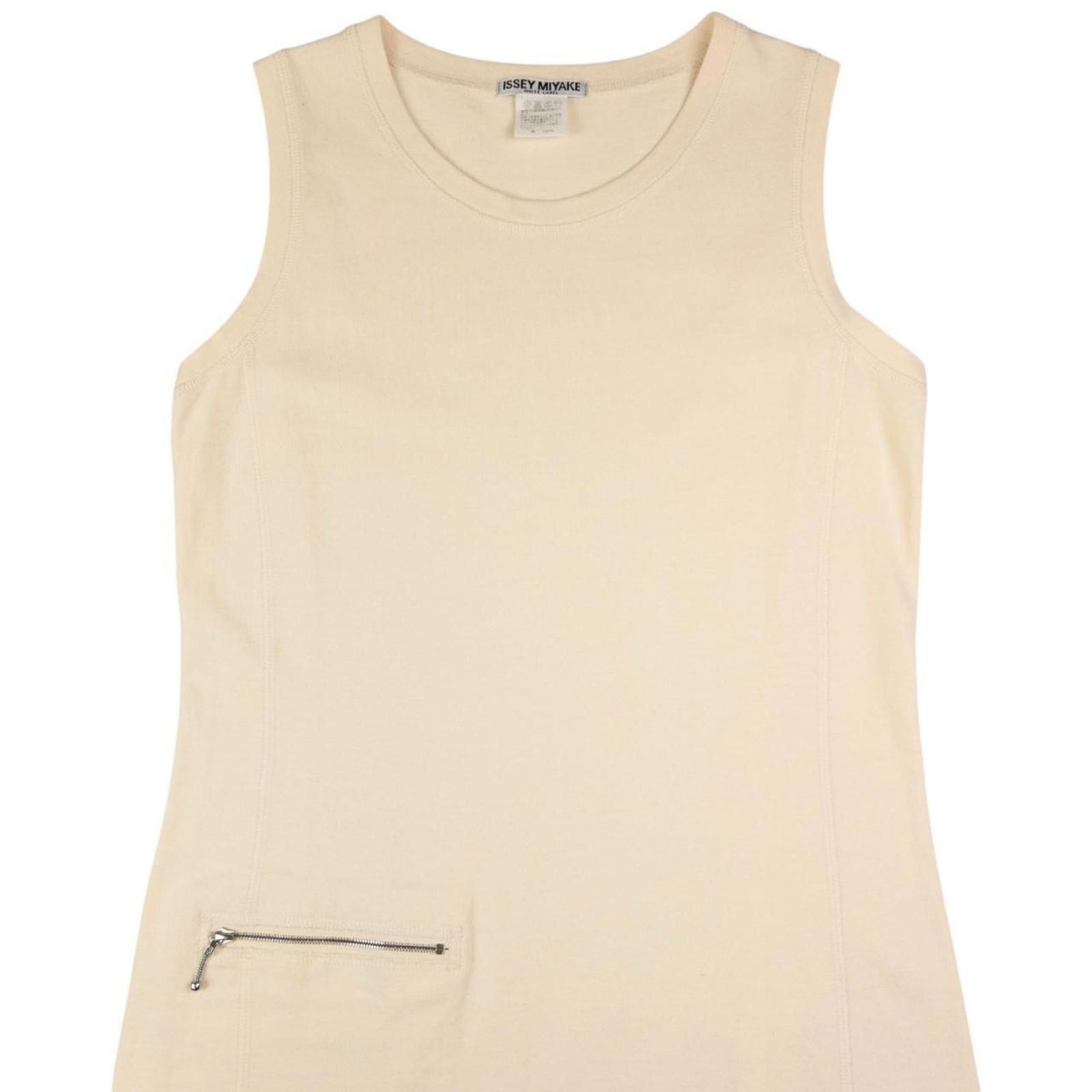 Issey Miyake Vintage Issey Miyake White Label Shift Dress Womens Size M Size M / US 6-8 / IT 42-44 - 4 Thumbnail