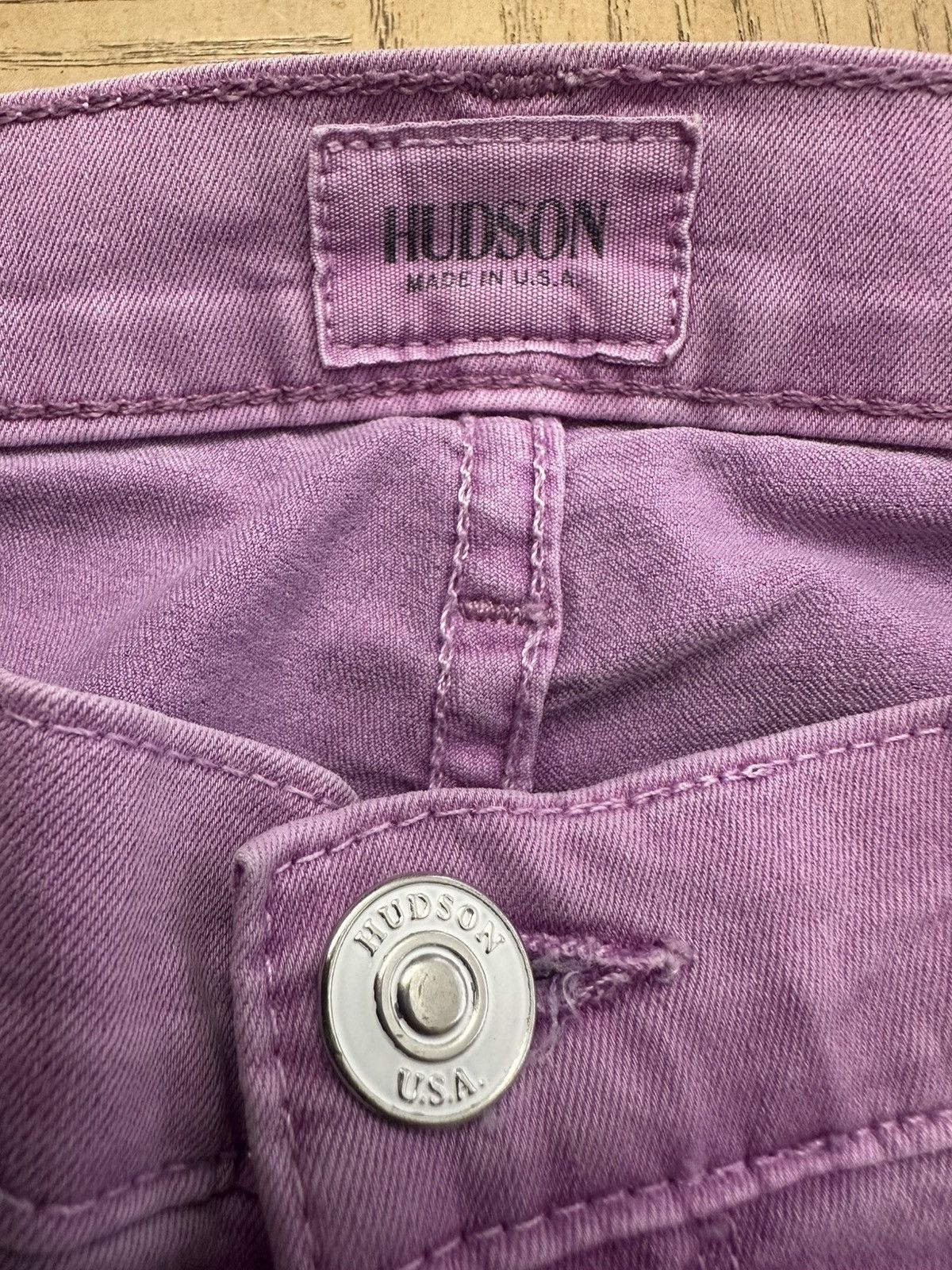 Hudson Hudson woman’s jeans purple cotton skinny Size 29" - 6 Thumbnail