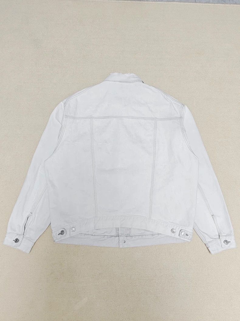 Balenciaga Balenciaga vintage embroidered logo lime white denim jacket Size US L / EU 52-54 / 3 - 2 Thumbnail