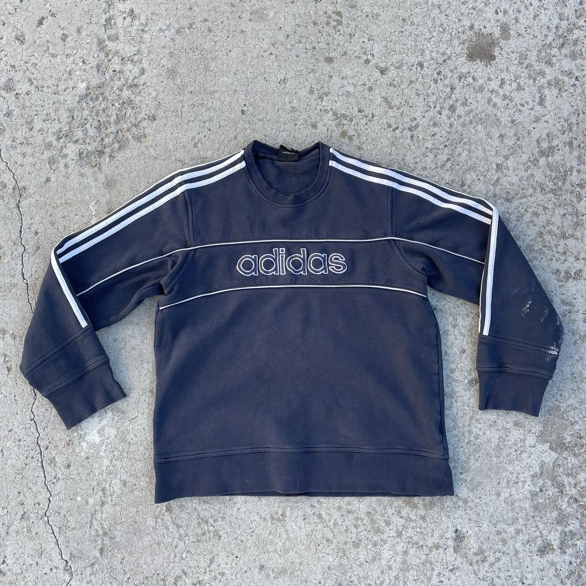 Y/Project Vintage Knit Sweater Adidas Big Logo Y2K Distressed 90s USA Size US S / EU 44-46 / 1 - 1 Thumbnail