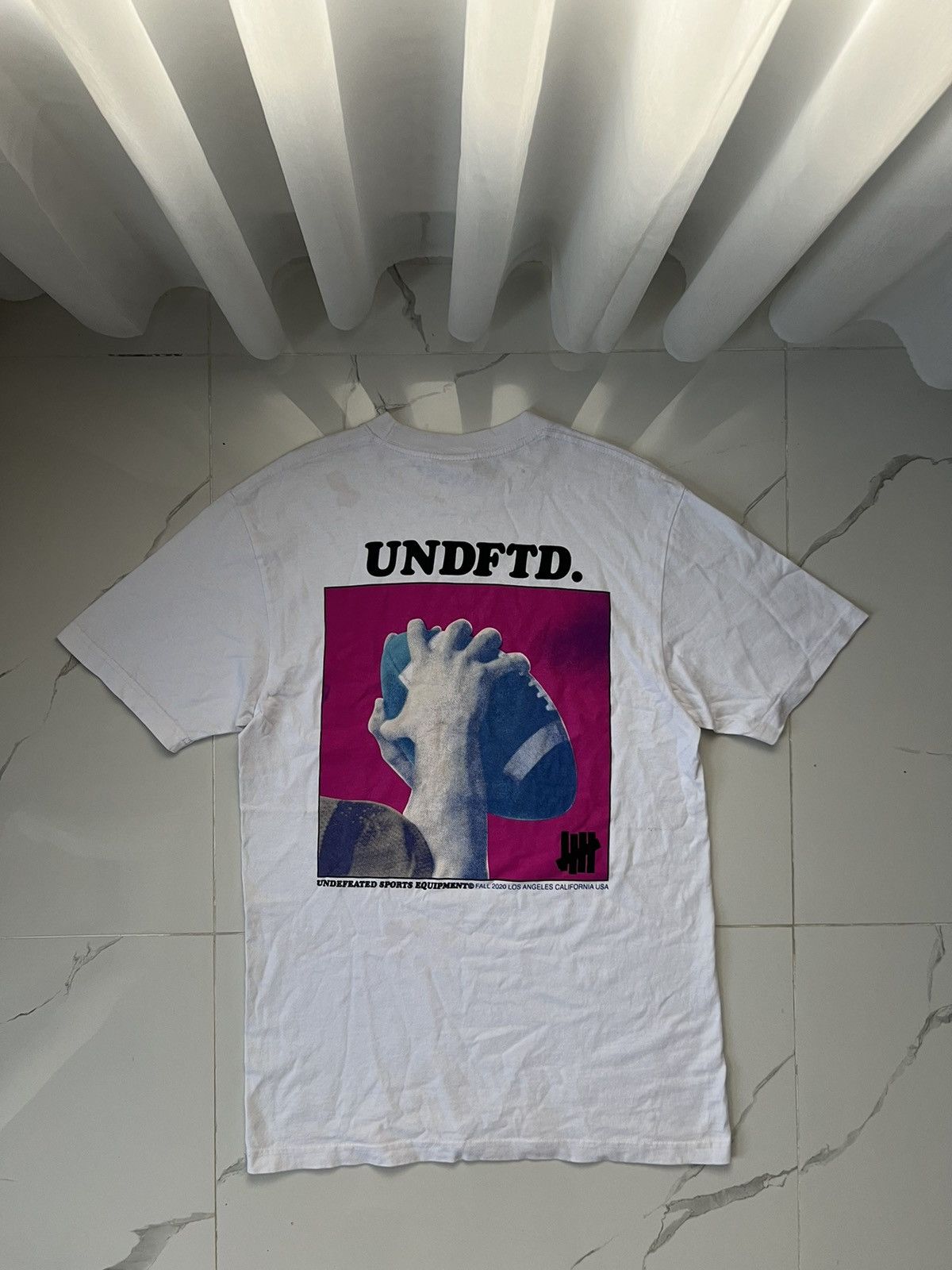 Undefeated × Vintage UNDEFEATED SPORTS EQUIPMENT Y2K BIG LOGO RUGBY TEE Size US S / EU 44-46 / 1 - 1 Thumbnail