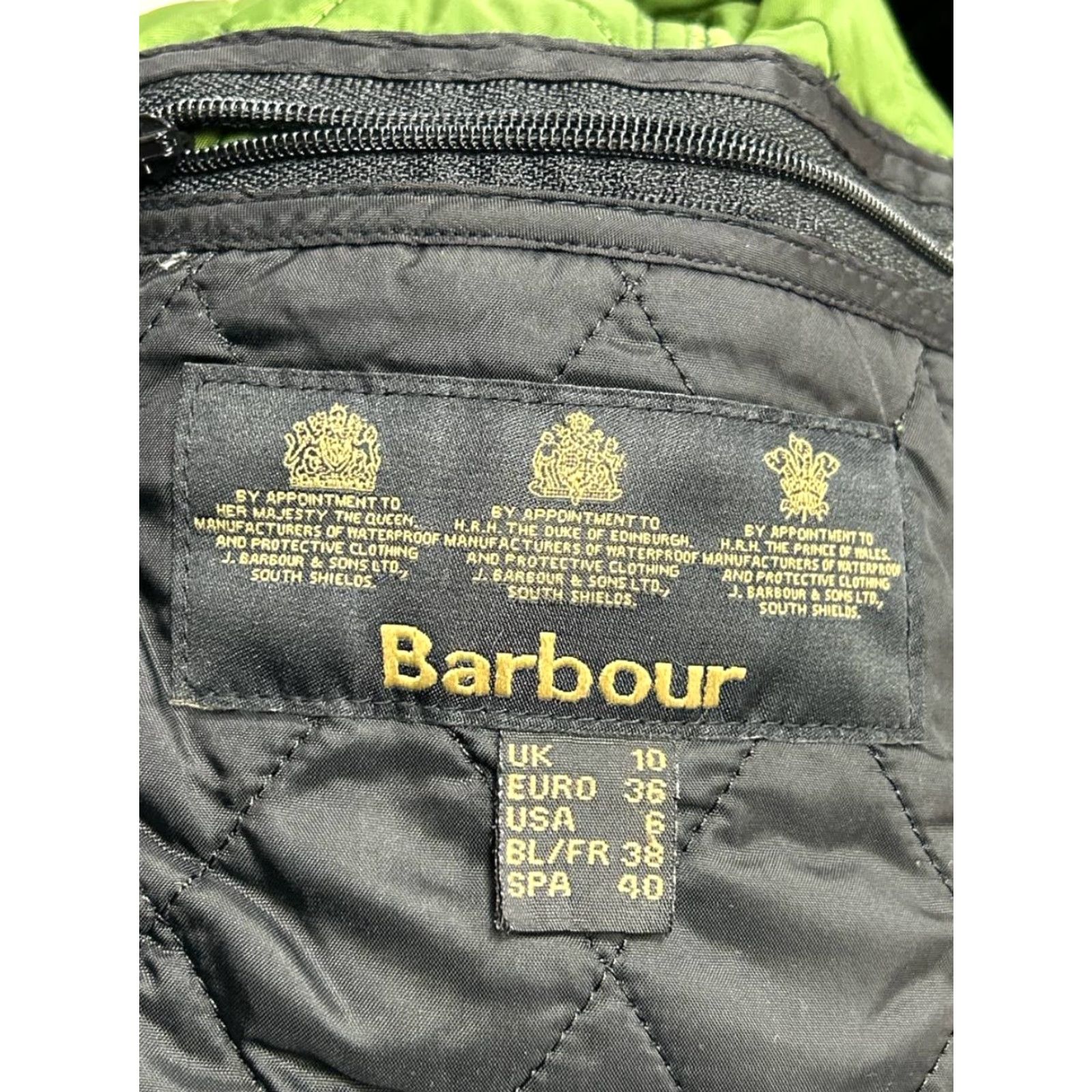 Barbour Barbour Vest Womens 6 Black Diamond Quilted Insulated Liddesdale Gilet Short Sleeveless Zip Snap Barbour Size M / US 6-8 / IT 42-44 - 4 Thumbnail