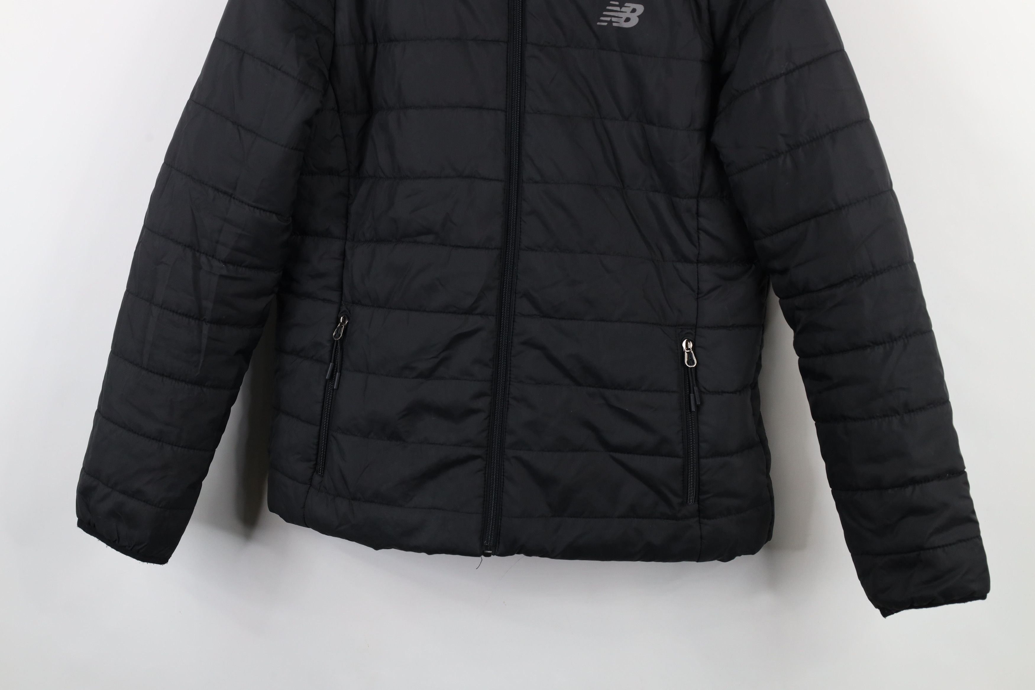 New Balance × Vintage Vintage Y2K New Balance Reflective Full Zip Puffer Jacket Size L / US 10 / IT 46 - 3 Thumbnail