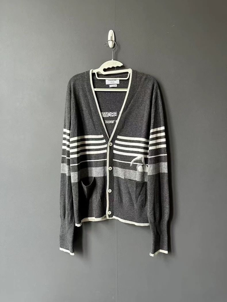 Thom Browne Thom Browne size2 Cashmere cardigan Size US M / EU 48-50 / 2 - 1 Thumbnail
