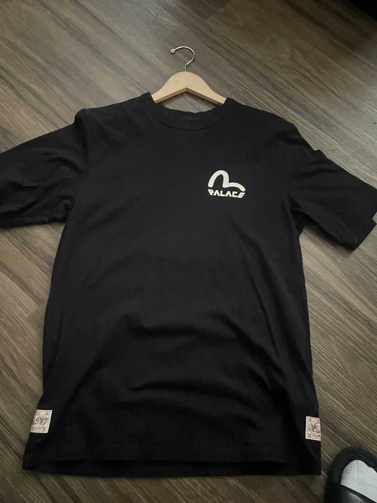 Tシャツ・カットソー Palace Evisu T-Shirt Black ss 20 2020 Palace x Evisu Heart T-Shirt 'Black' P24EVES005