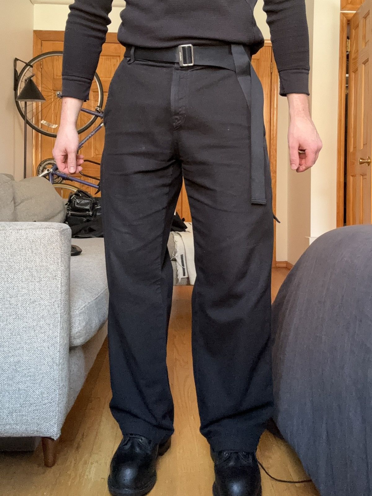 Le Pantalon Marrone wide leg trousers