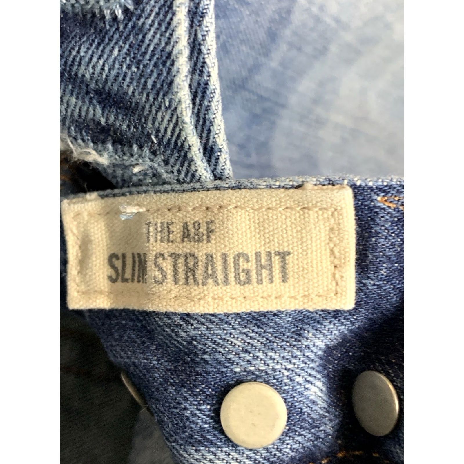 Abercrombie & Fitch VINTAGE Abercrombie & Fitch Jeans Slim Straight 30x36 Distressed Button Fly Blue Mens Regular 5-Pocket Grunge Style Retro College USA Size US 30 / EU 46 - 6 Thumbnail