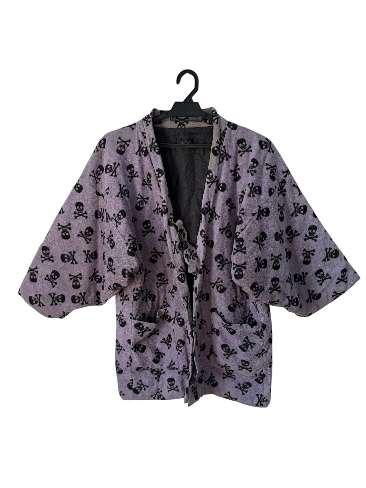 Mastermind Japan Japanese Brand Arnova Kimono Style Skull Design Overprint Size US M / EU 48-50 / 2 - 2 Thumbnail