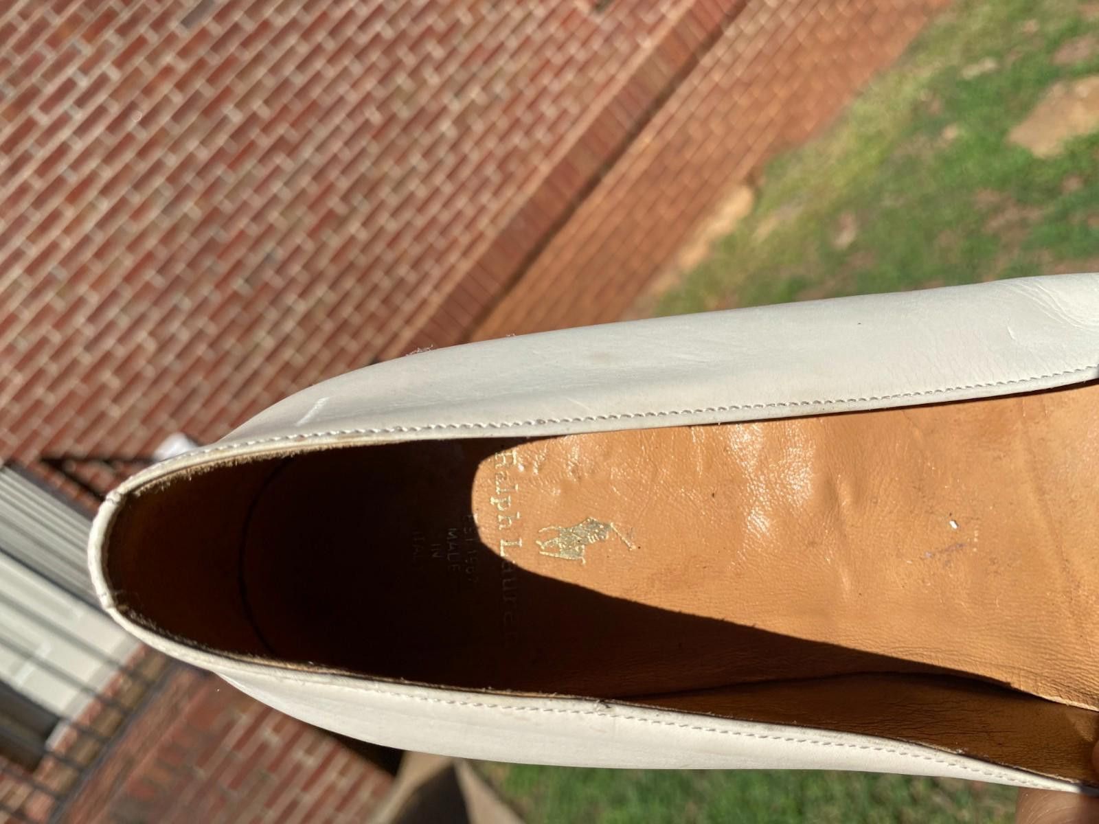 Lauren Ralph Lauren VINTAGE _Ralph Lauren Women Shoes, w/ Gold Trim (S1002) Size US 7.5 / IT 37.5 - 2 Thumbnail