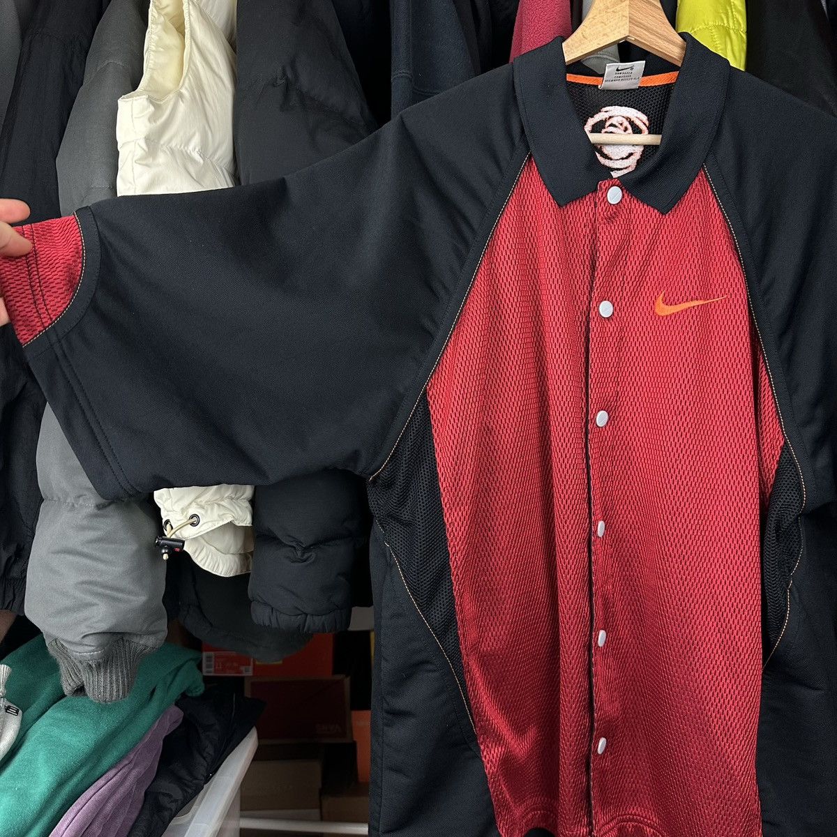 Nike Vintage 90s Shirt Button Up Basketball T-Shirt Swoosh Size US L / EU 52-54 / 3 - 7 Thumbnail