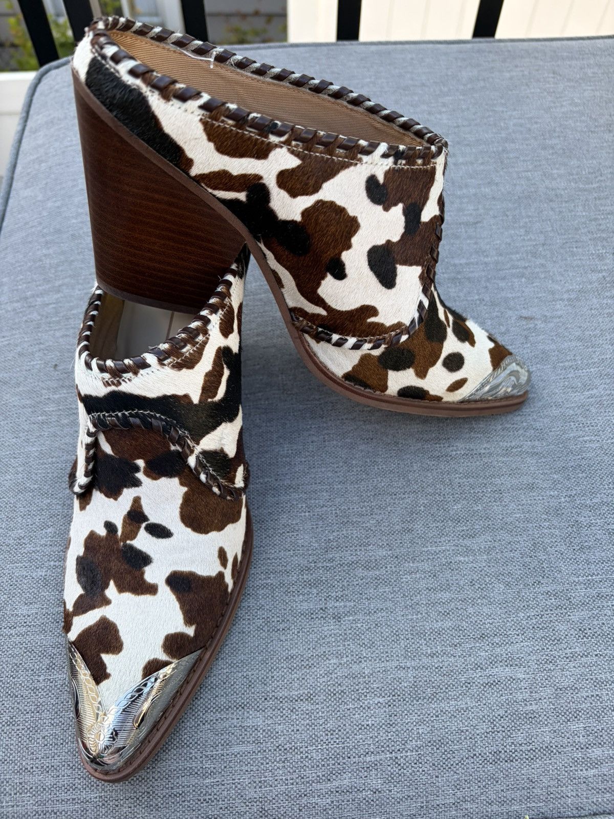 Dolce Vita Dolce Vita Jolyn Ankle Boots Cow Print Calf Hair Size US 9 / IT 39 - 4 Thumbnail