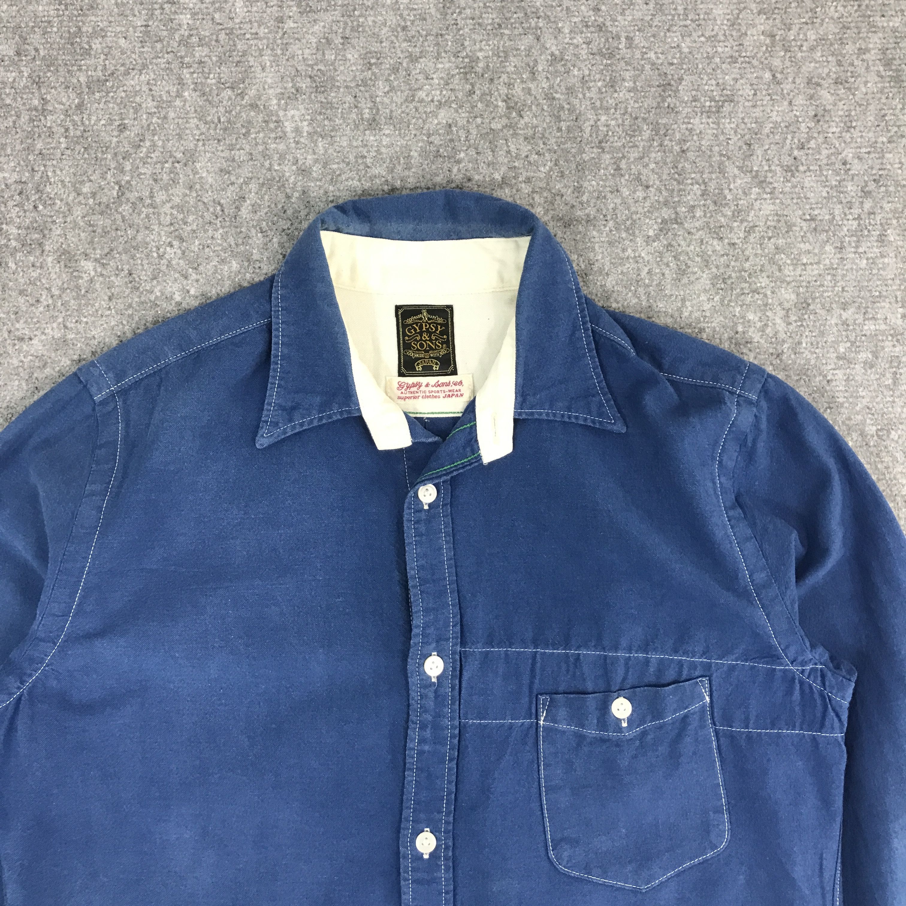 Gypsy × Indigo × Japanese Brand GYPSY SONS AUTHENTIC JAPAN BUTTON UP TSHIRTS Size US M / EU 48-50 / 2 - 3 Thumbnail