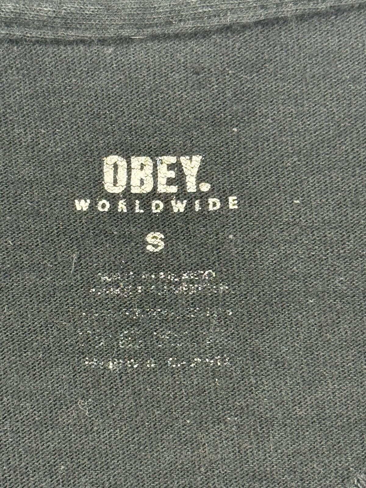 Obey Obey Black Graphic T-Shirt Color Block Logo – Size S #8 Size US S / EU 44-46 / 1 - 3 Thumbnail