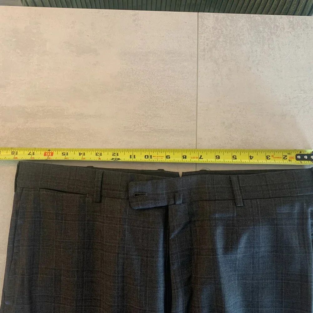 Isaia Isaia Napoli Suit – Gray Check, Made in Italy Size 44R - 13 Thumbnail