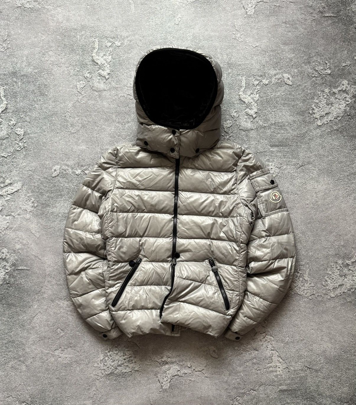 モンクレール　ASTERE GIUBBOTTO 1 Moncler × Vintage MONCLER Astere Giubbotto Gray Hooded Down Puffer