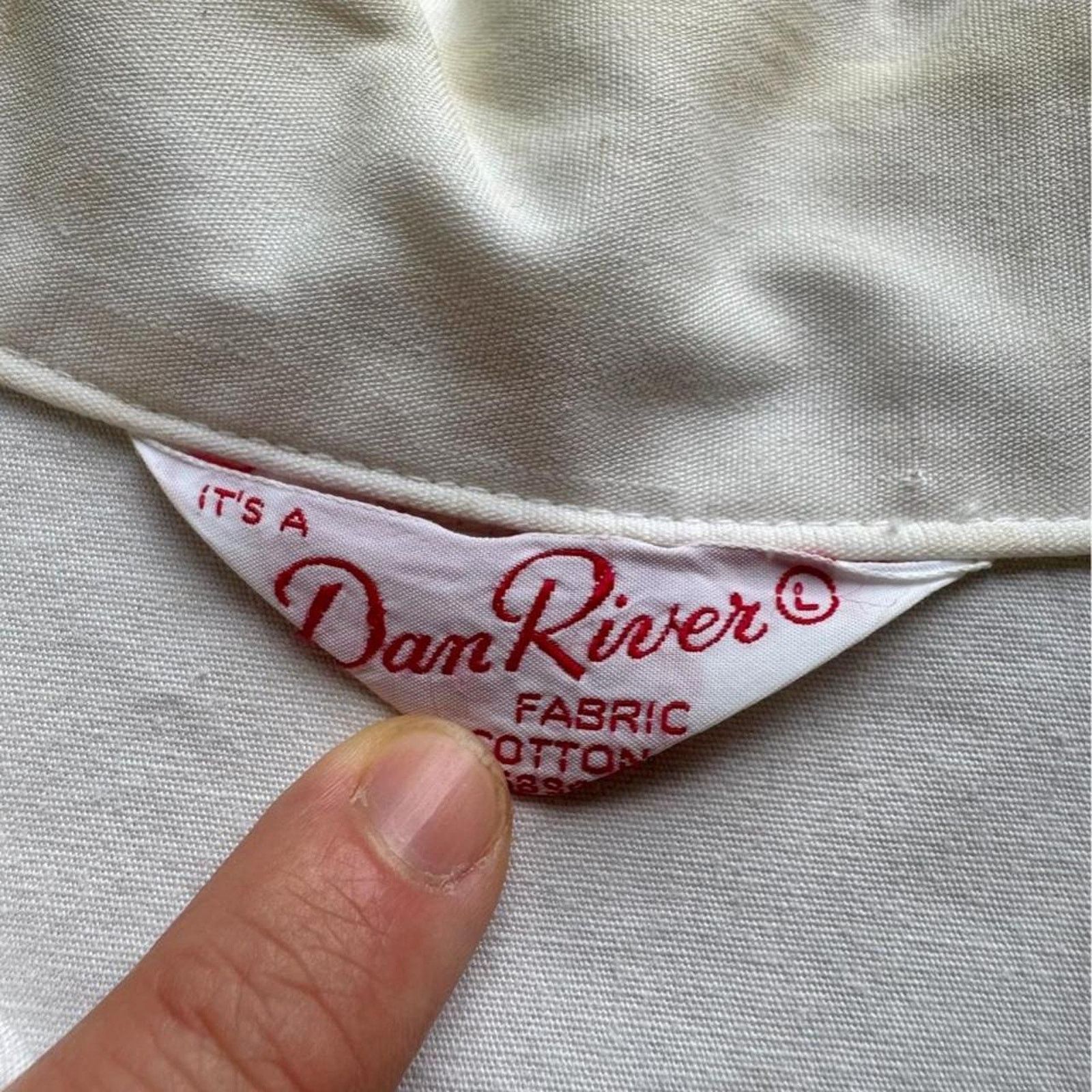 Vintage 60s 70s Dan River Flock Print Cotton Work Jacket Size US M / EU 48-50 / 2 - 6 Thumbnail