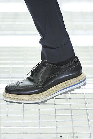 Prada PRADA 2015 Denim Platform Brogues Shoes 2EG015 runway punk Size US 9 / EU 42 - 7 Thumbnail