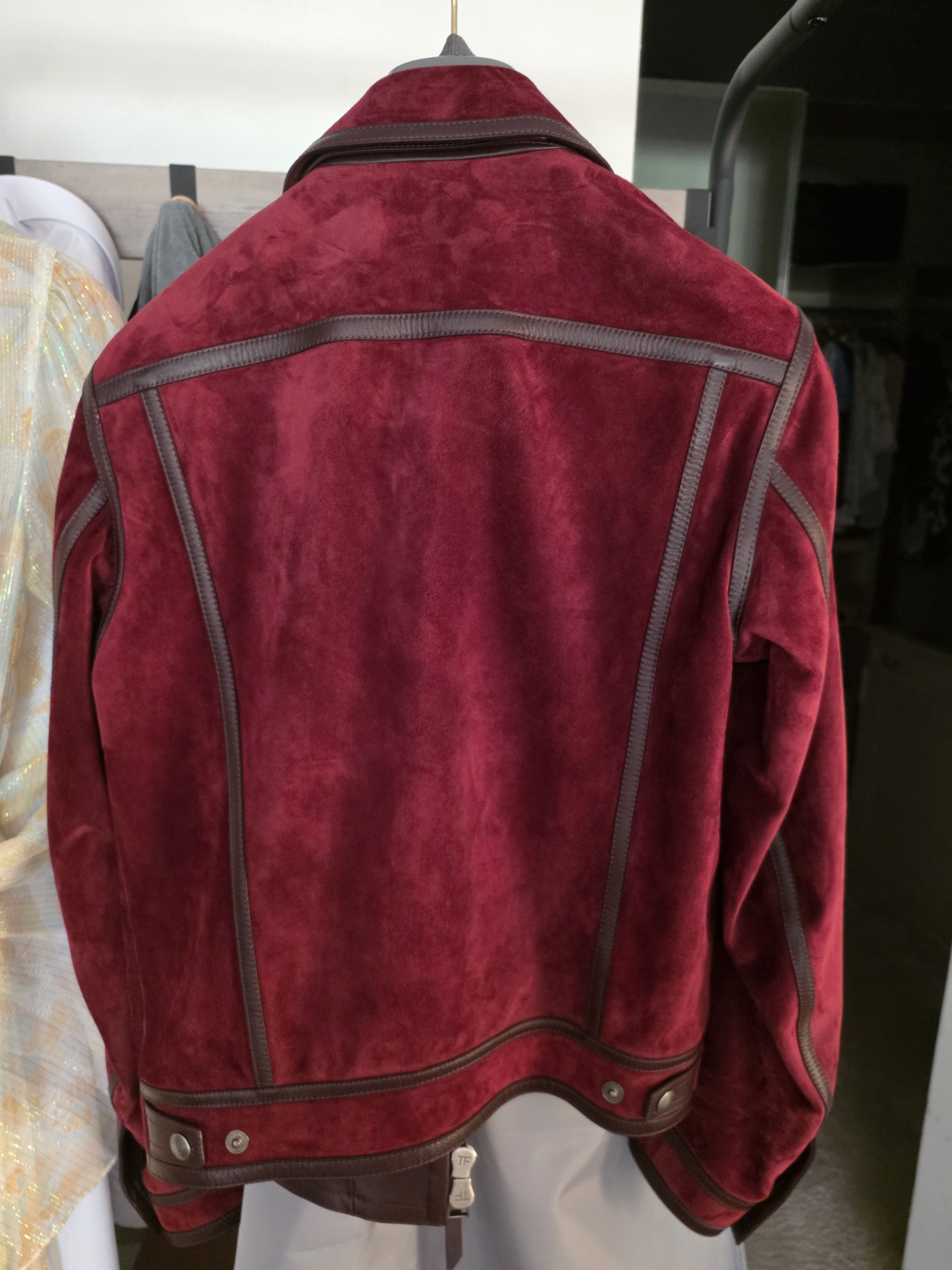 Tom Ford Tom ford red leather jacket Size US S / EU 44-46 / 1 - 4 Thumbnail