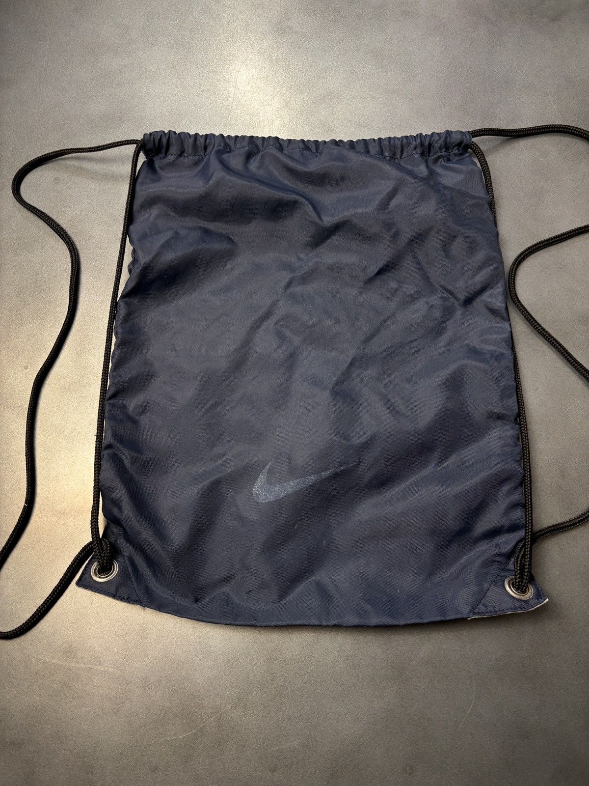 Nike × Vintage Vintage Nike Bag Drawstring Bag Knapsack 1990s 2000s Swoosh Size ONE SIZE - 4 Thumbnail