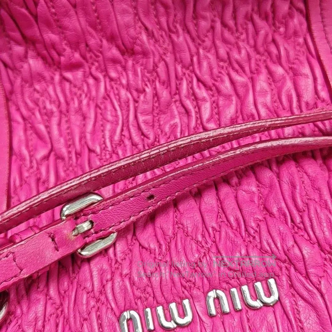 Miu Miu Miu Miu Quilted Lambskin Shoulder Bag. Size ONE SIZE - 5 Thumbnail
