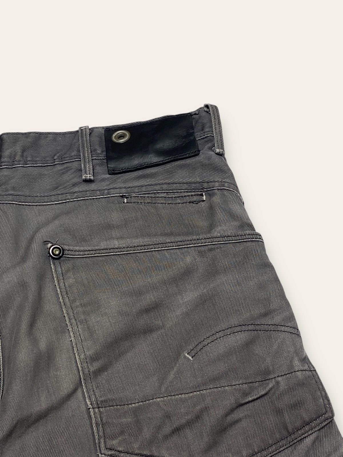 G-Star Vintage G STAR RAW Grey Double Knee Denim Jeans Italy Made Size US 34 / EU 50 - 12 Thumbnail