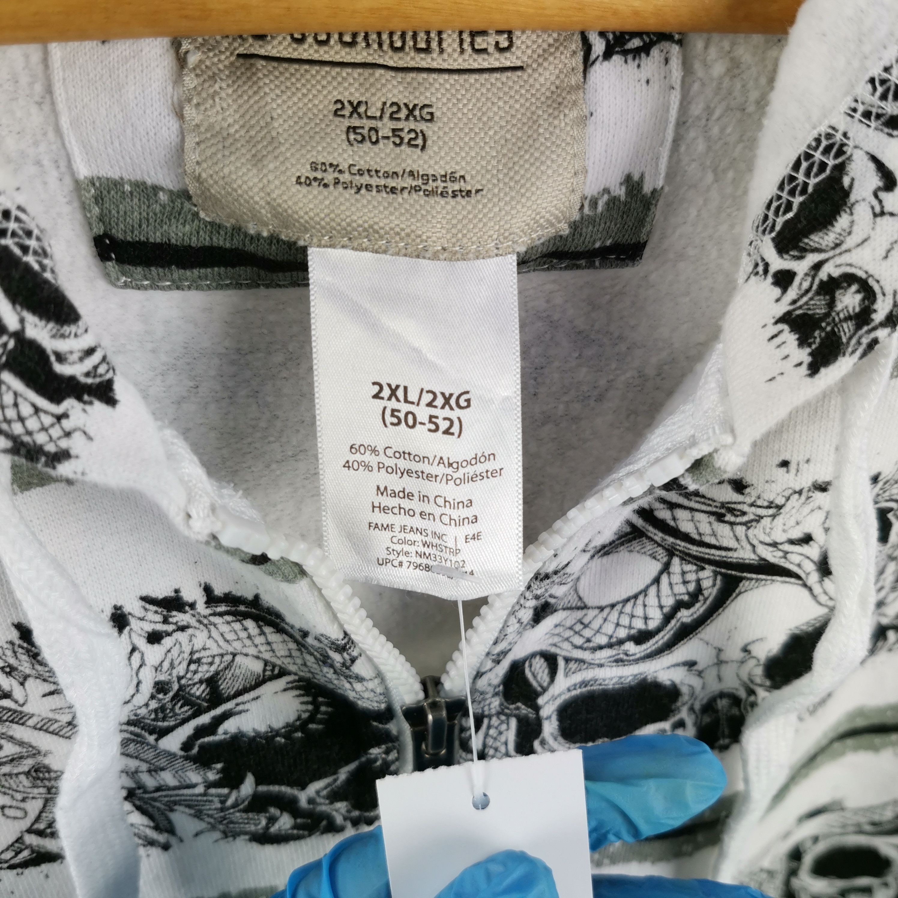Japanese Brand Vintage 90s Skulls Dragon Hoodie Sweater Zipper SOLD Size US XXL / EU 58 / 5 - 6 Thumbnail