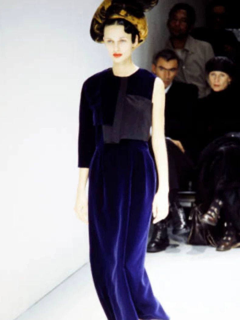 Comme des Garcons Comme Des Garcons Velvet paneled asymmetric top Size M / US 6-8 / IT 42-44 - 2 Thumbnail