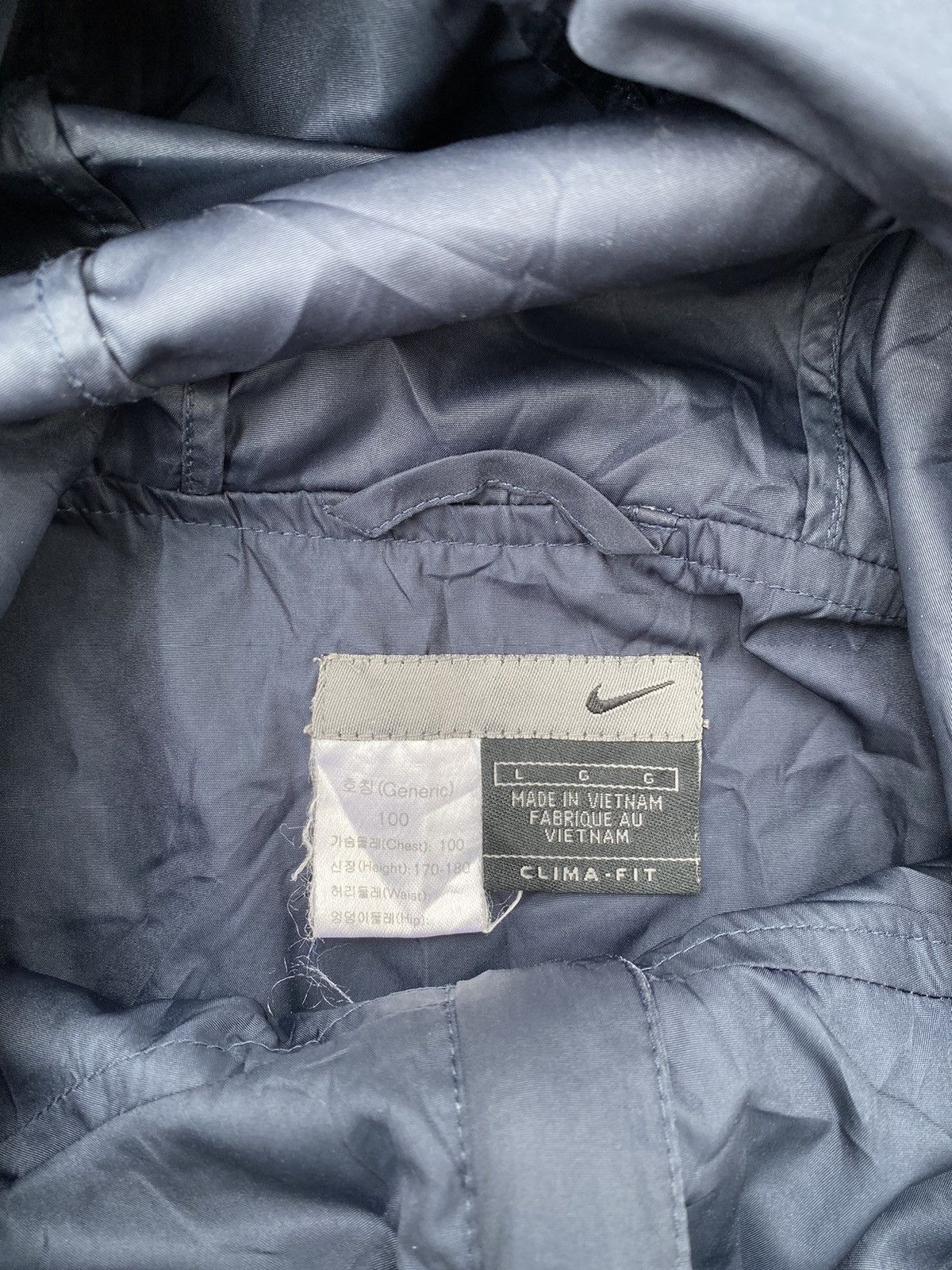 Nike × Vintage 90S NIKE VINTAGE BASIC LOGO Y2K OVERSIZED NYLON JACKET Size US L / EU 52-54 / 3 - 5 Thumbnail