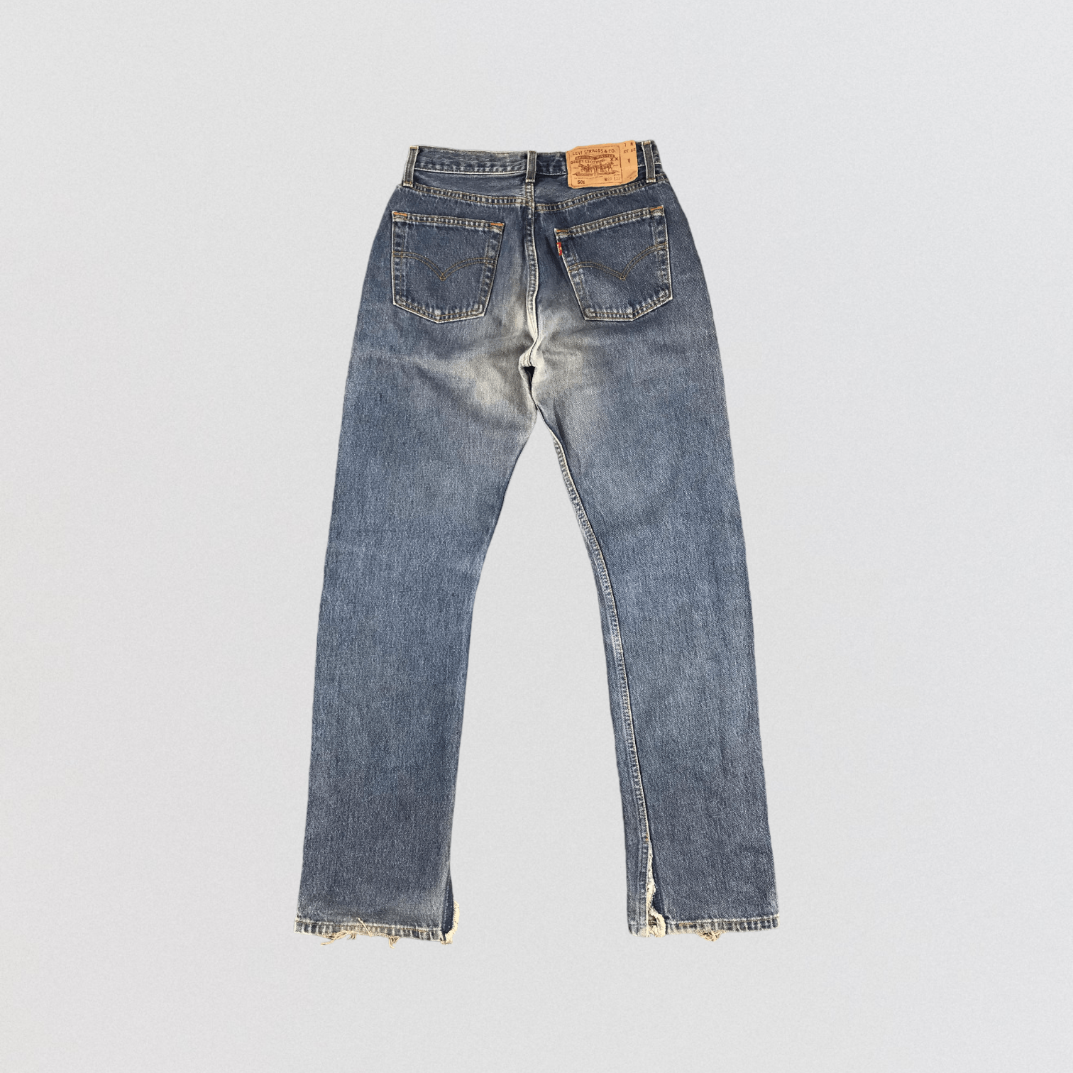 Levi's × Vintage Vintage 90s Levis 501 Blue Jeans-JM892 Size US 27 - 2 Thumbnail