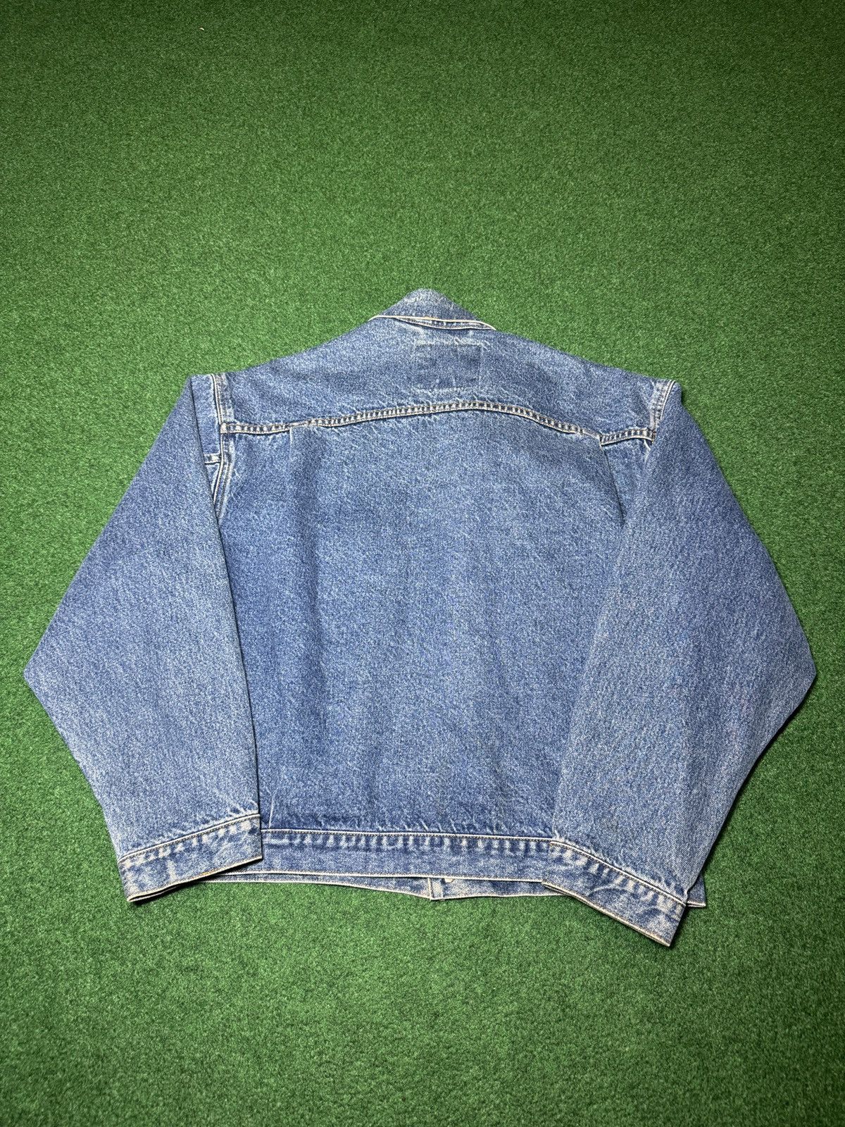 Levi's Vintage Clothing Vintage 90s Levi’s Denim Trucker Orange Tab 22x25 Jacket Size US S / EU 44-46 / 1 - 7 Thumbnail