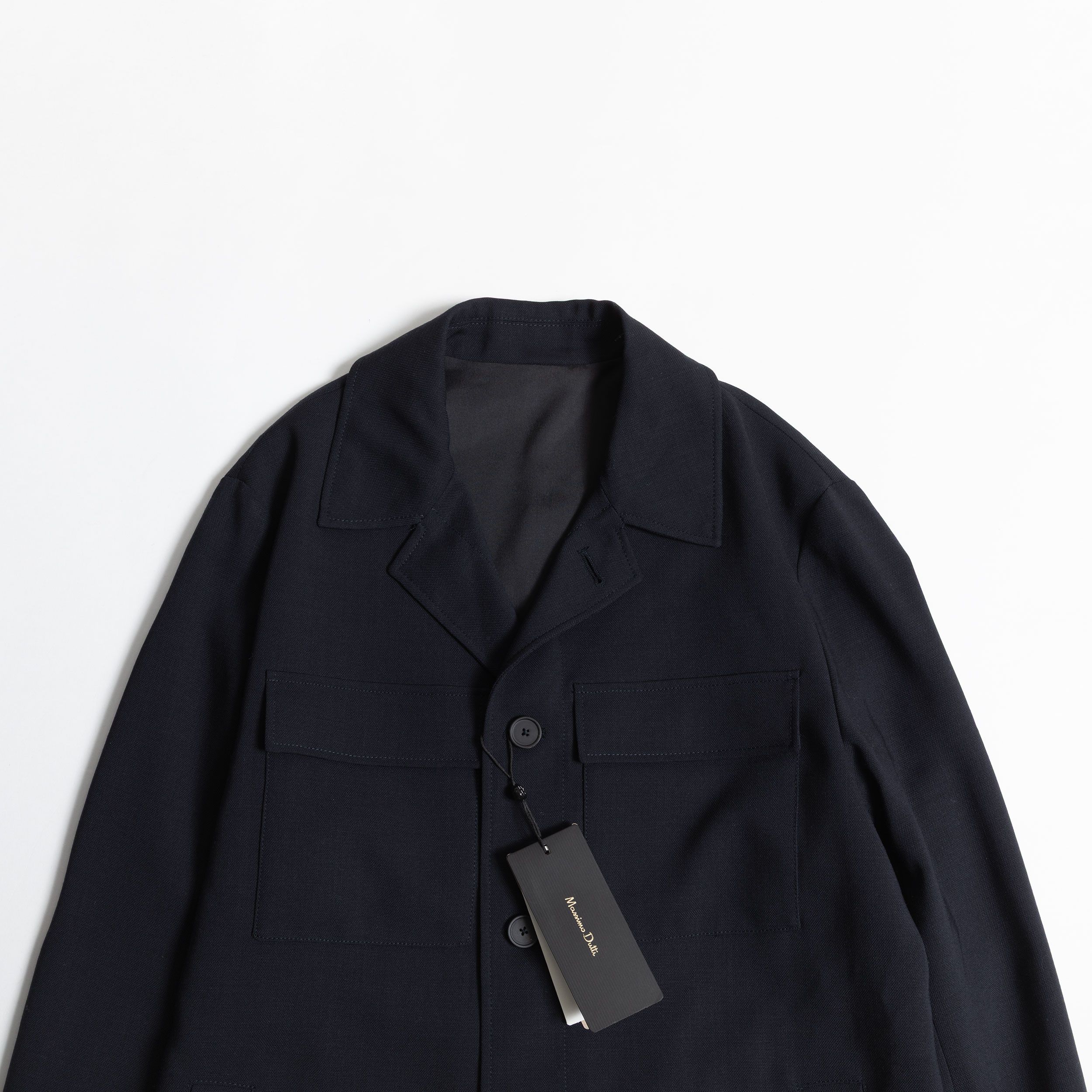 Massimo Dutti Massimo Dutti Navy Blue Tech Wool Overshirt Jacket S SS23 Size US S / EU 44-46 / 1 - 2 Thumbnail