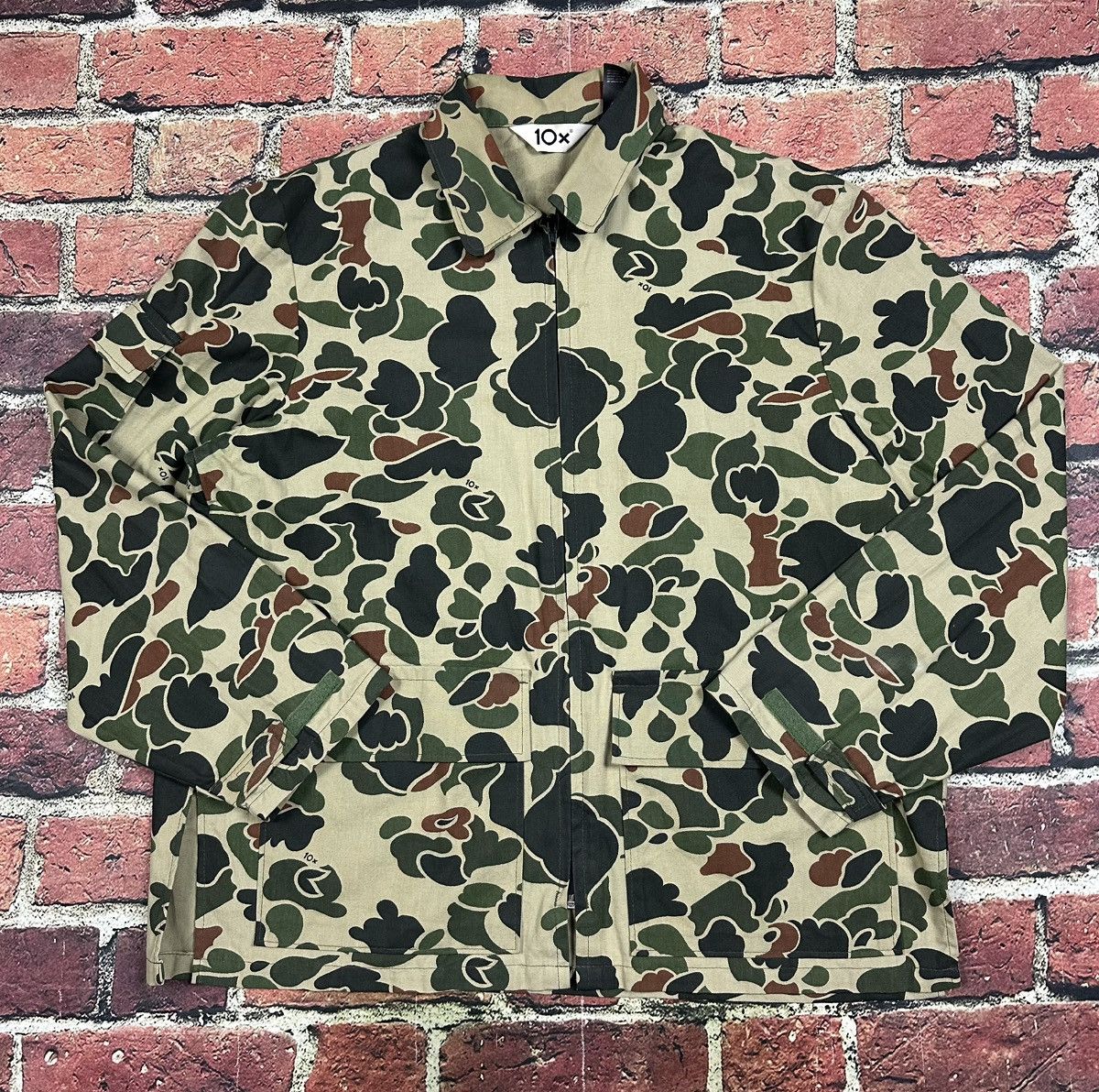 Other Vintage 10x Duck Camo Bomber Jacket Zip Canvas Hunting 90s Size US L / EU 52-54 / 3 - 1 Thumbnail