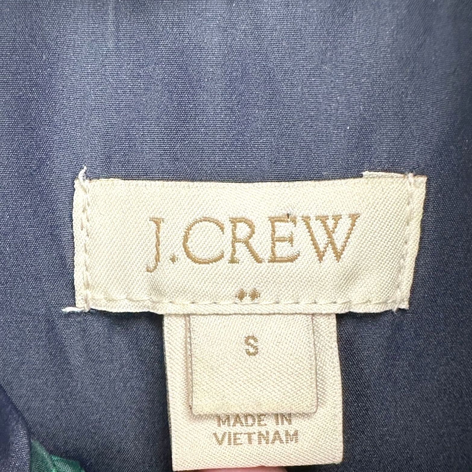 J.Crew J. Crew Vest Puffer Down Women Small Navy Blue Green Plaid Full Zip Sleeveless Vestway Size S / US 4 / IT 40 - 4 Thumbnail