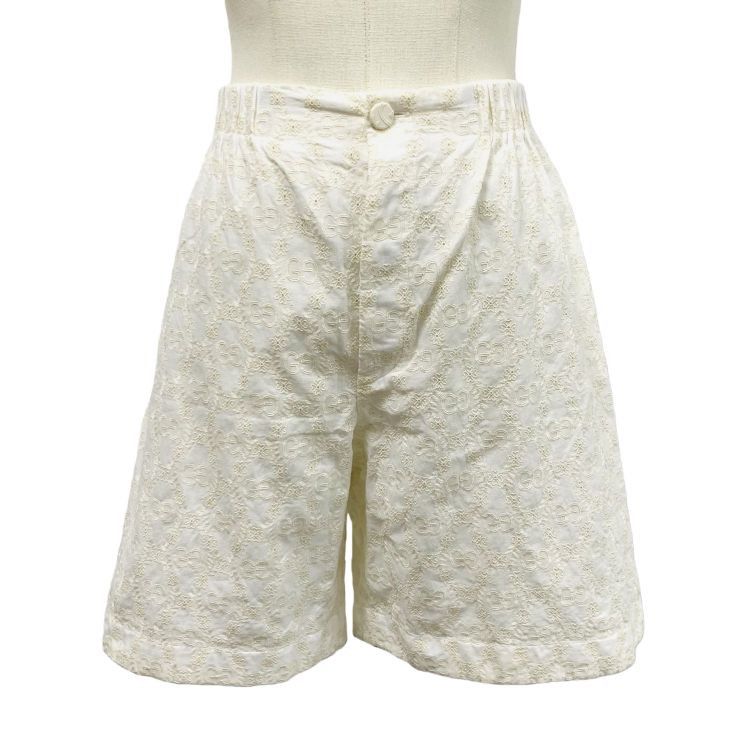 Gucci Gucci GG Logo Embroidered Shorts Size 38 Size 26" / US 2 / IT 38 - 1 Thumbnail