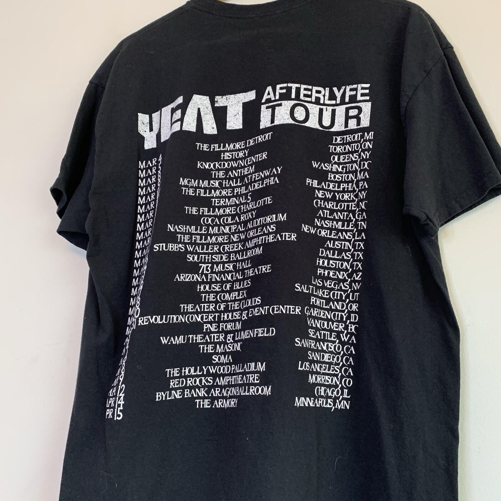 Yeat Yeat After Life Tour Shirt Black Size XL Size US XL / EU 56 / 4 - 4 Thumbnail