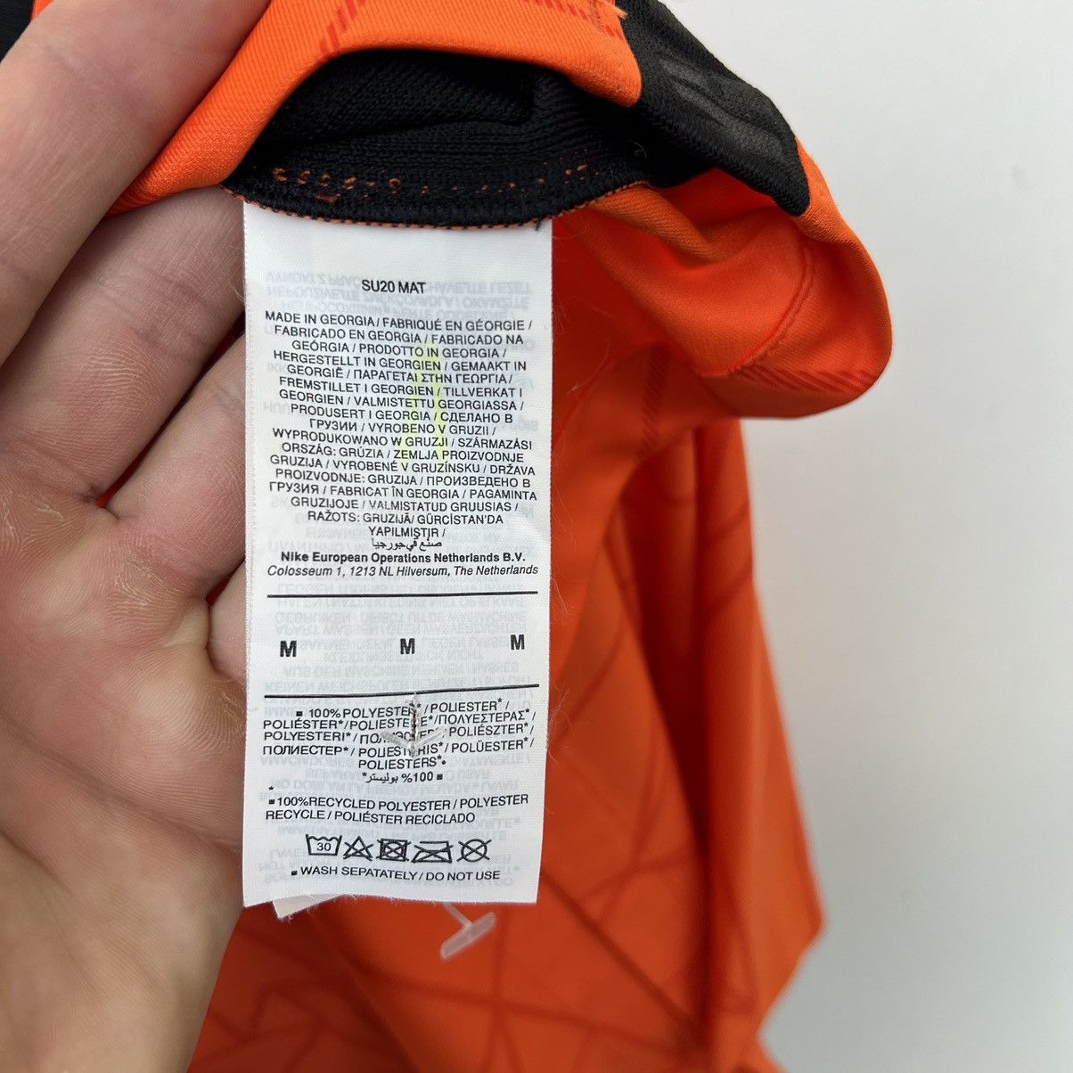 Nike Netherlands 2020 Stadium Home Soccer Jersey Size US M / EU 48-50 / 2 - 6 Thumbnail