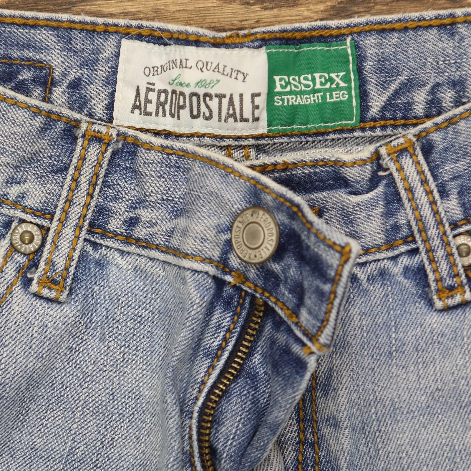 Aeropostale Aeropostale Y2k Essex Straight Leg Jeans Light Blue 28x28 Size US 28 / EU 44 - 5 Thumbnail