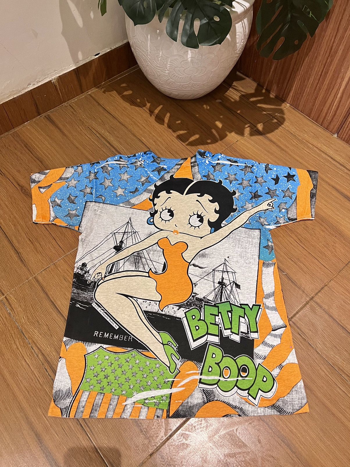 Vintage 🔥RARE🔥Vintage 90s AOP Betty Boop Size US L / EU 52-54 / 3 - 2 Thumbnail